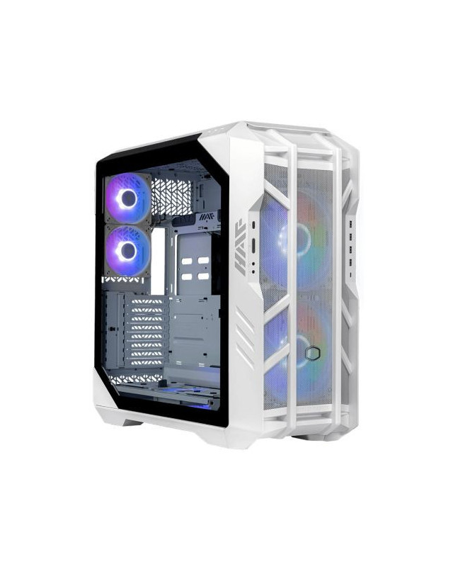 Cooler Master HAF 700 Gaming Case w/ Glass Side, E-ATX, Multi Chamber, 5x ARGB Fans, ARGB Fan Hub, USB-C, White