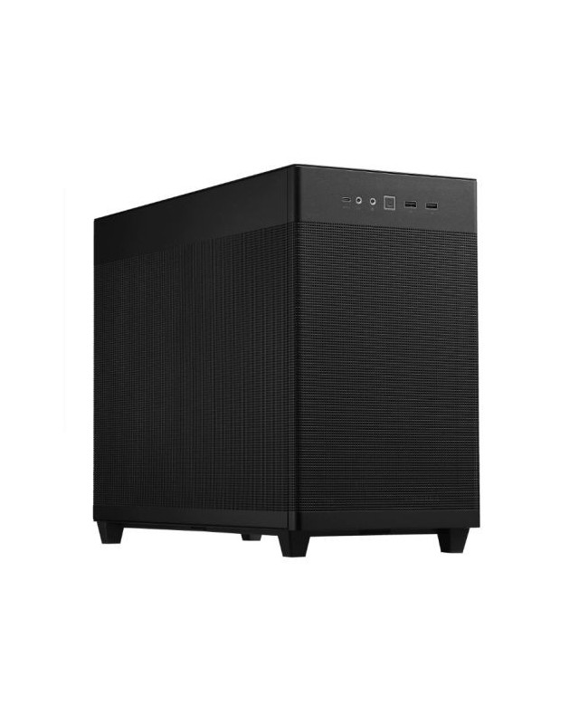 Asus Prime AP201 Gaming Case, Micro ATX, Quasi-Filter Mesh, USB-C, Tool-free Panels, 338mm GPU & 360mm Radiator Support, Black