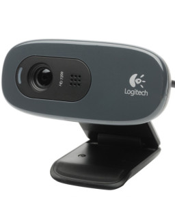 Logitech C270 Webcam, 3.0MP, HD 720p, Mic, HD Video Calling, Auto light correction