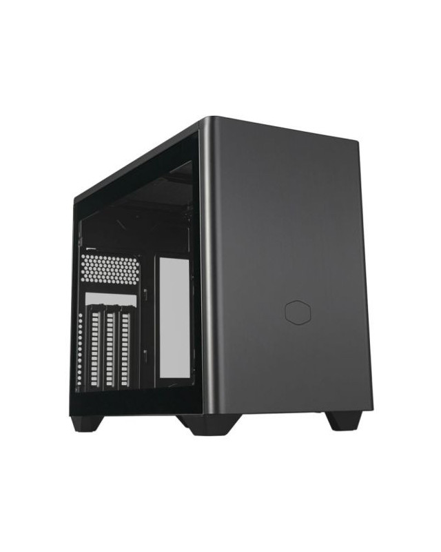 Cooler Master MasterBox NR200P V2 Case w/ Glass or Mesh Side, Mini ITX, Requires SFX/SFX-L PSU, 1x Fan, USB-C, 356mm GPU & 280mm Radiator Support, Black