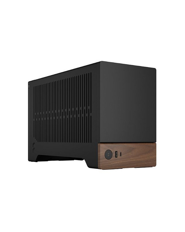 Fractal Design Terra Graphite SFF PC Case, Mini ITX, Walnut Front, Anodized Aluminium Exterior, 322mm GPU Support, Requires SFX/SFX-L PSU, USB-C