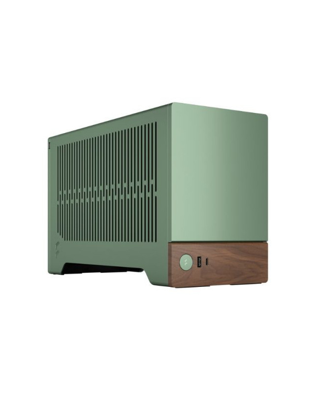 Fractal Design Terra Jade SFF PC Case, Mini ITX, Walnut Front, Anodized Aluminium Exterior, 322mm GPU Support, Requires SFX/SFX-L PSU, USB-C