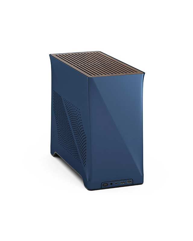 Fractal Design Era 2 ITX (Midnight Blue) Compact Case w/ Walnut Top, Mini ITX, Requires SFX/SFX-L PSU, 2 Fans, 3-Slot GPU & 280mm Radiator Support, USB-C