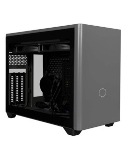 Cooler Master NR200P MAX Case w/ Glass or Mesh Side, Mini ITX, 280mm AIO Cooler, 850W PSU & 2x PWM Fans Included, 3-Slot GPU Support, Black/Grey