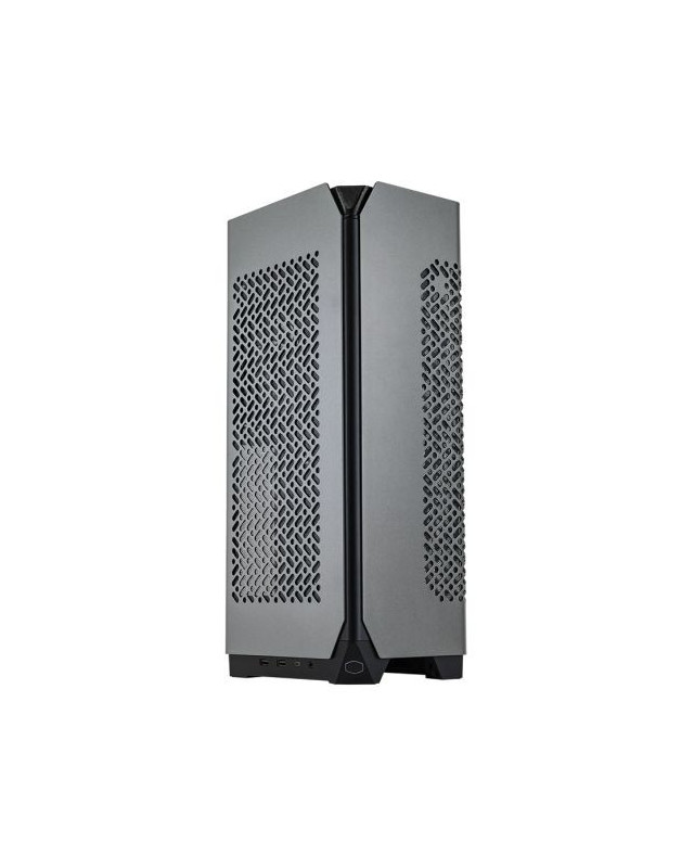 Cooler Master NCORE 100 MAX Gaming Case, Mini ITX, Extendable Width, 120mm AIO Cooler & 850W PSU Included, 4-Slot GPU Support, USB-C, Dark Grey