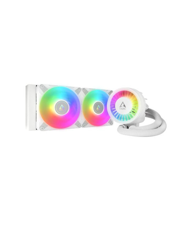 Arctic Liquid Freezer III A-RGB 240mm Liquid CPU Cooler, P12 PWM PST ARGB Fans & ARGB PWM Controlled Pump, White