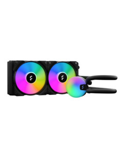 Fractal Design Lumen S24 V2 240mm ARGB Liquid CPU Cooler, ARGB Pump, 2x Aspect 12 RGB PWM Fans