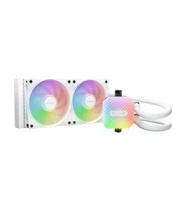 Be Quiet! Light Loop 240mm ARGB Liquid CPU Cooler, 2x Light Wings LX PWM Fans, ARGB Cooling Block, ARGB-PWM-Hub, White