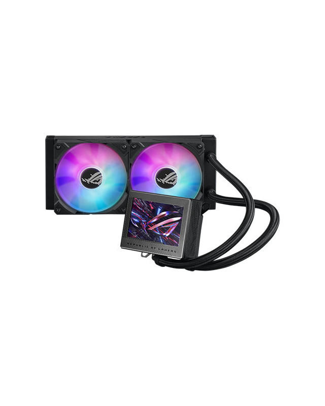 Asus ROG Ryujin III 240 ARGB 240mm Liquid CPU Cooler, 2x ROG ARGB Fans, Customisable 3.5" LCD Display, New Control Software, Black