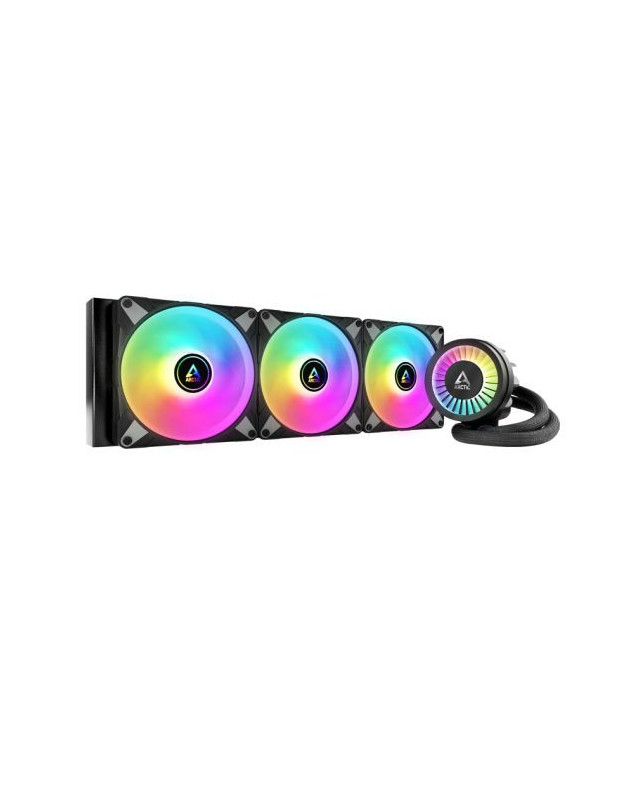 Arctic Liquid Freezer III A-RGB 420mm Liquid CPU Cooler, P14 PWM PST ARGB Fans & ARGB PWM Controlled Pump, Black