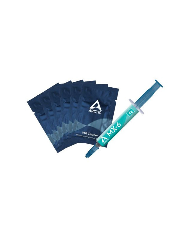 Arctic MX-6 Thermal Compound 4g Syringe & 6x MX Cleaner Wipes