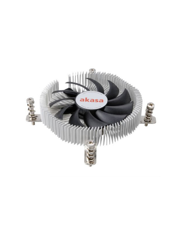 Akasa AK- AK-CC7129BP01 Aluminium Thin Mini-ITX Cooler, 775, 115X & 1200, PWM Fan, 21mm High