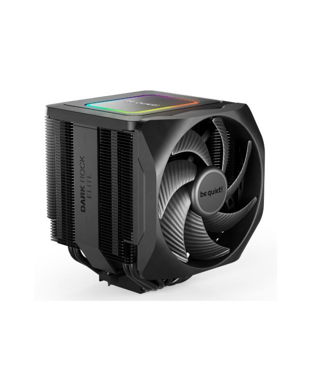 Be Quiet! BK037 Dark Rock Elite Heatsink & Fan, Intel/AMD, 2 Silent Wings Fans, Speed Switch, ARGB Top Cover, 280W TDP