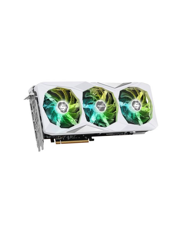 Asrock RX7700 XT Steel Legend 12GB OC, PCIe4, 12GB DDR6, HDMI, 3 DP, 2599MHz Clock, RGB, White, Overclocked