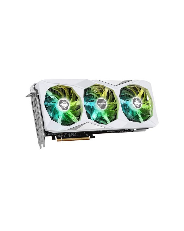 Asrock RX7800 XT Steel Legend 16GB OC, PCIe4, 16GB DDR6, HDMI, 3 DP, 2520MHz Clock, RGB, White, Overclocked