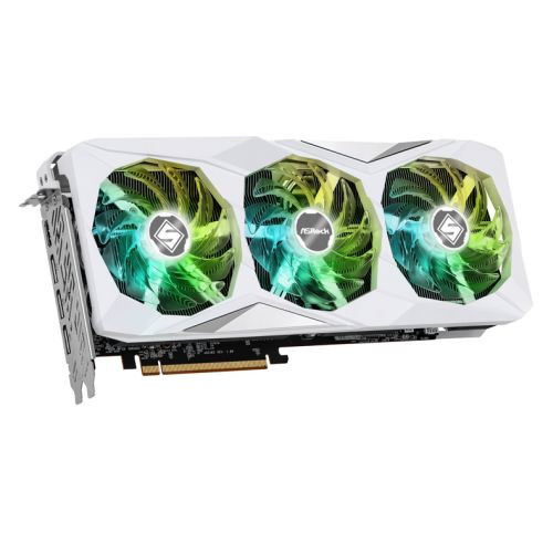 Asrock RX7800 XT Steel Legend 16GB OC, PCIe4, 16GB DDR6, HDMI, 3 DP, 2520MHz Clock, RGB, White, Overclocked