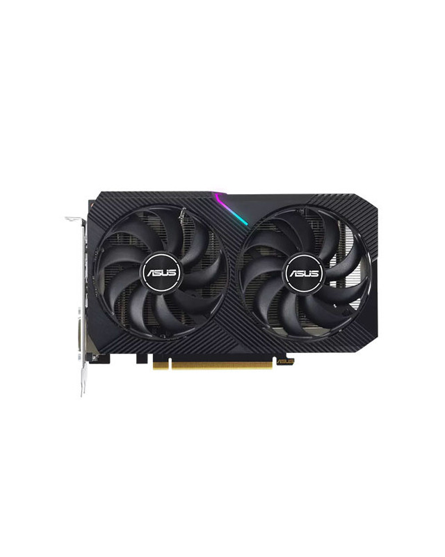 Asus DUAL RTX3050 OC V2, PCIe4, 8GB DDR6, HDMI, DP, DVI, 1852MHz Clock, RGB Lighting, Overclocked