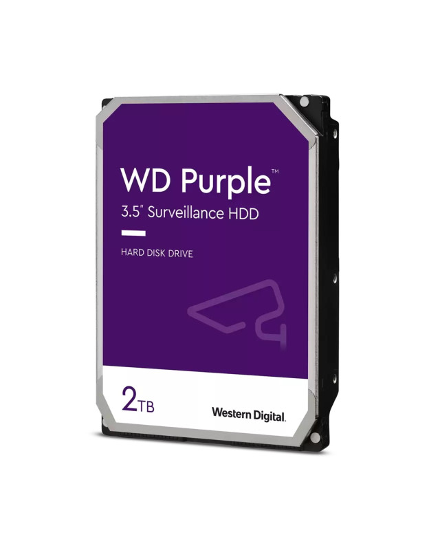 WD 3.5", 2TB, SATA3, Purple Surveillance Hard Drive, 64MB Cache, OEM