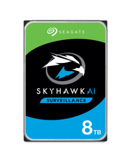 Seagate 3.5", 8TB, SATA3, SkyHawk AI Surveillance Hard Drive, 7200RPM, 256MB Cache, 24/7, OEM