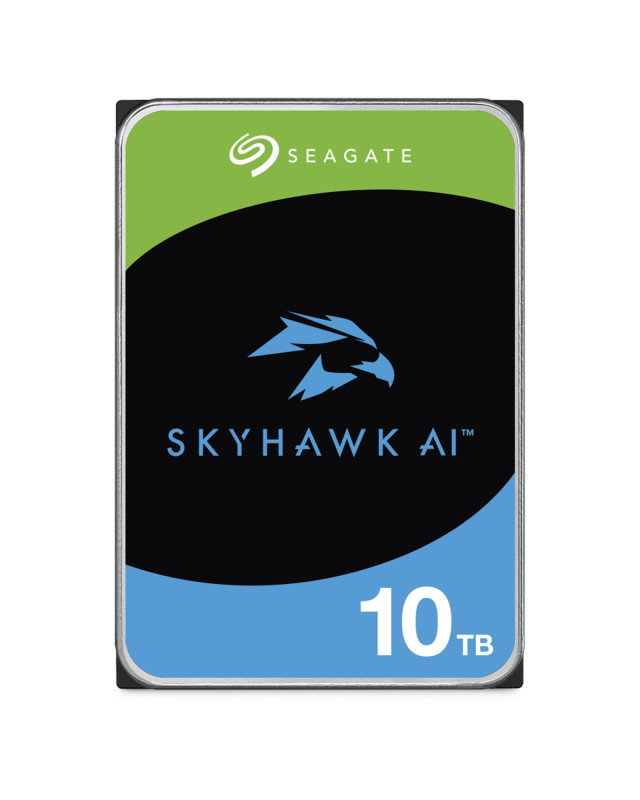 Seagate 3.5", 10TB, SATA3, SkyHawk AI Surveillance Hard Drive, 7200RPM, 256MB Cache, 24/7, OEM