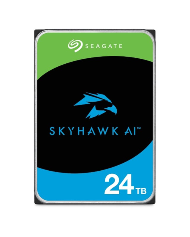 Seagate 3.5", 24TB, SATA3, SkyHawk AI Surveillance Hard Drive, 512MB Cache, 24/7