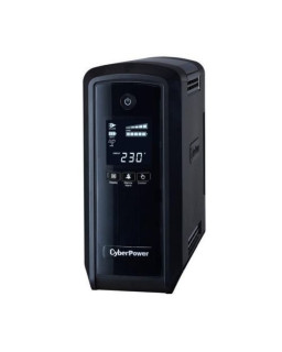 CyberPower PFC Sinewave 900VA Line Interactive Tower UPS, 540W, LCD Display, 2x UK Plug, 4x IEC, AVR Energy Saving