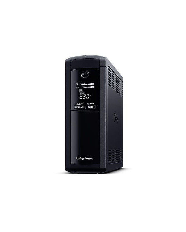 CyberPower Value Pro 1200VA Line Interactive Tower UPS, 720W, LCD Display, 8x IEC, AVR Energy Saving, 1Gbps Ethernet