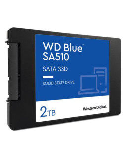 WD 2TB Blue SA510 G3 SSD, 2.5", SATA3, R/W 560/520 MB/s, 87K/83K IOPS, 7mm