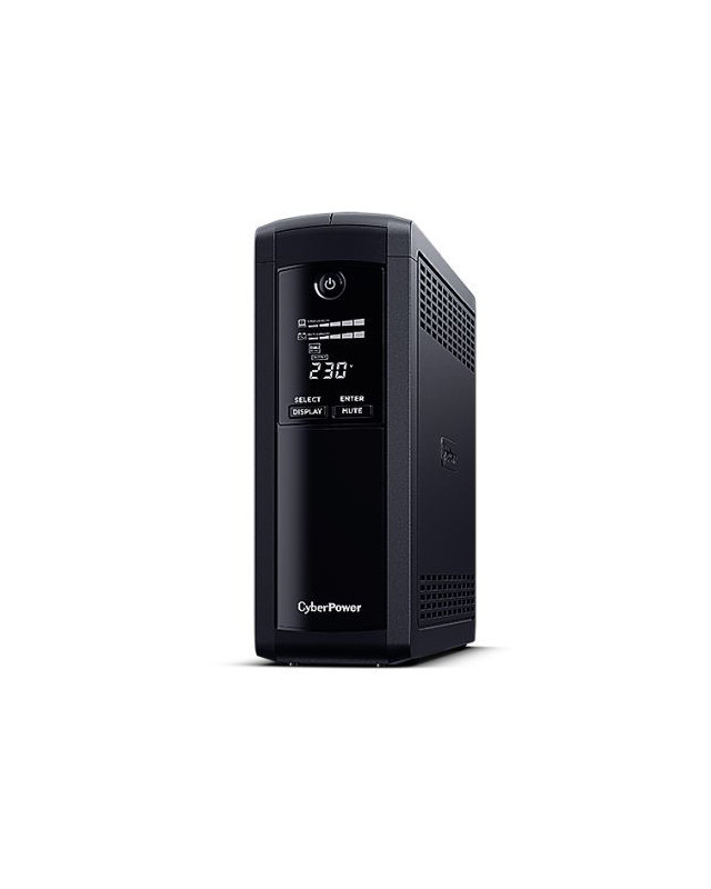 CyberPower Value Pro 1600VA Line Interactive Tower UPS, 960W, LCD Display, 8x IEC, AVR Energy Saving, 1Gbps Ethernet