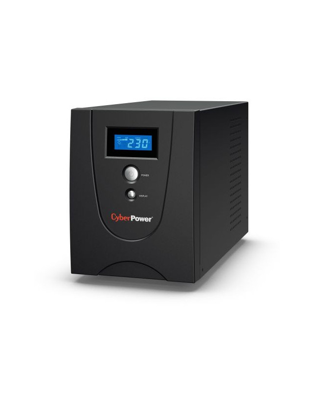 CyberPower Value 2200VA Line Interactive Tower UPS, 1320W, LCD Display, 6x IEC, AVR Energy Saving, Configurable Alarm