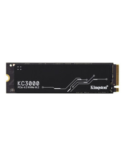 Kingston 1TB KC3000 M.2 NVMe SSD, M.2 2280, PCIe4, 3D TLC NAND, R/W 7000/6000 MB/s, 900K/1M IOPS, Aluminium Heatspreader