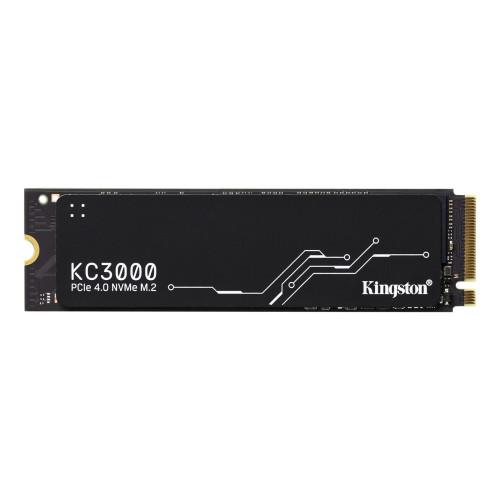 Kingston 512GB KC3000 M.2 NVMe SSD, M.2 2280, PCIe4, 3D TLC NAND, R/W 7000/3900 MB/s, 450K/900K IOPS, Aluminium Heatspreader