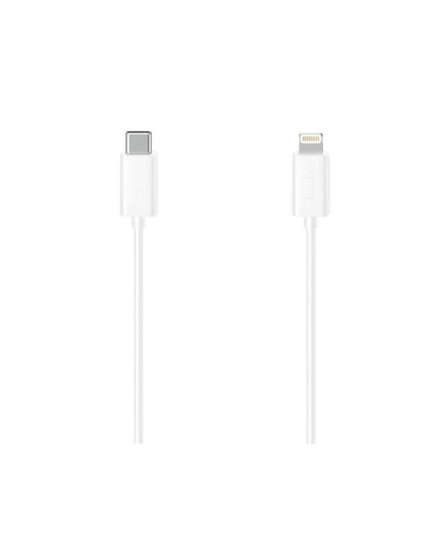 Hama Charging/Data USB-C to Lightning Cable, 480Mbps, 1.5 Metre, White, MFI Certified