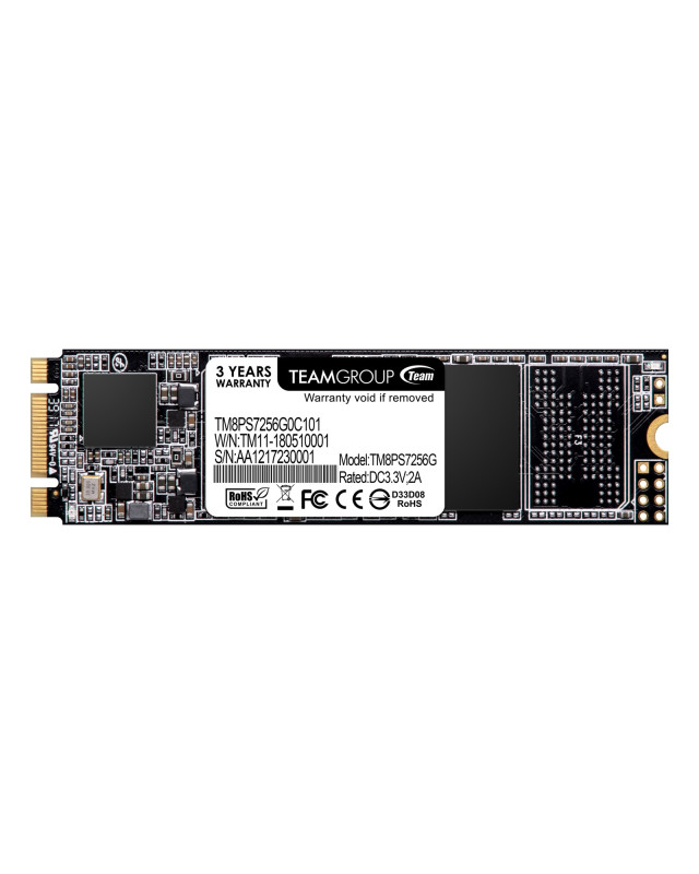 Team 256GB MS30 M.2 SATA SSD, M.2 2280, SATA3, R/W 500/400 MB/s