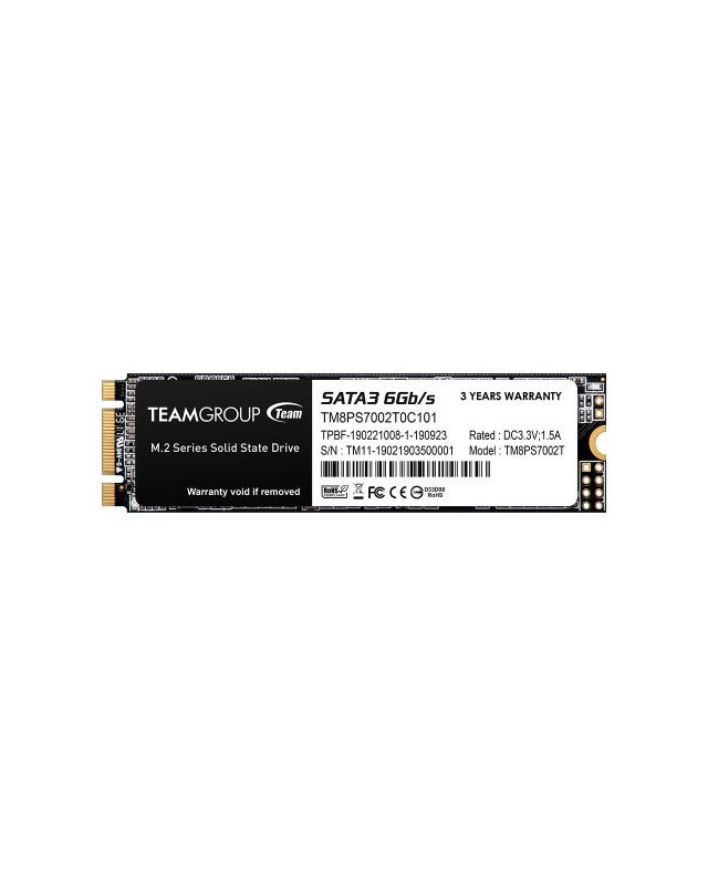 Team 2TB MS30 M.2 SATA SSD, M.2 2280, SATA3, R/W 550/500 MB/s