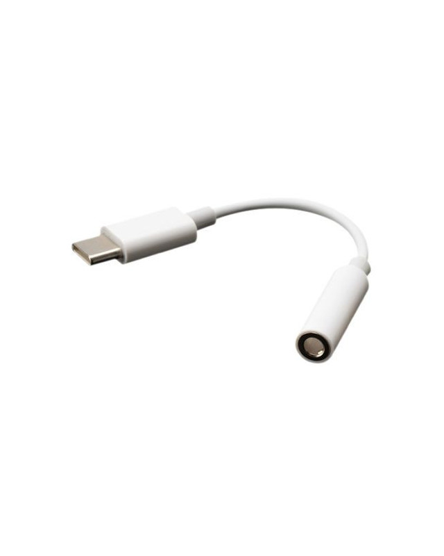 Akasa USB Type-C Male to 3.5mm Jack Female Adapter, 10cm, White