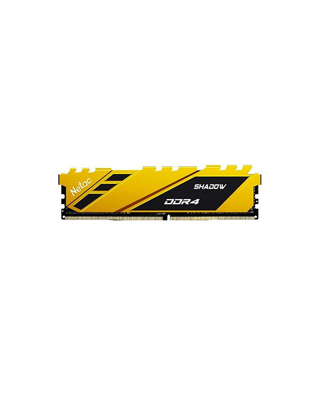Netac Shadow Yellow, 16GB, DDR4, 3200MHz (PC4-25600), CL16, XMP 2.0, DIMM Memory