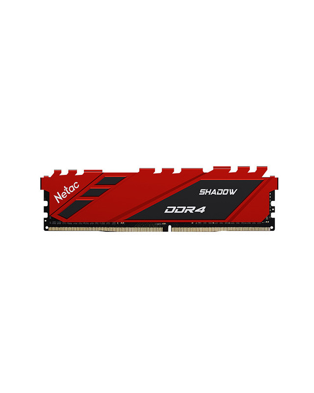 Netac Shadow Red, 16GB, DDR4, 3200MHz (PC4-25600), CL16, XMP 2.0, DIMM Memory
