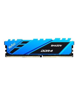 Netac Shadow Blue, 16GB, DDR4, 3200MHz (PC4-25600), CL16, XMP 2.0, DIMM Memory