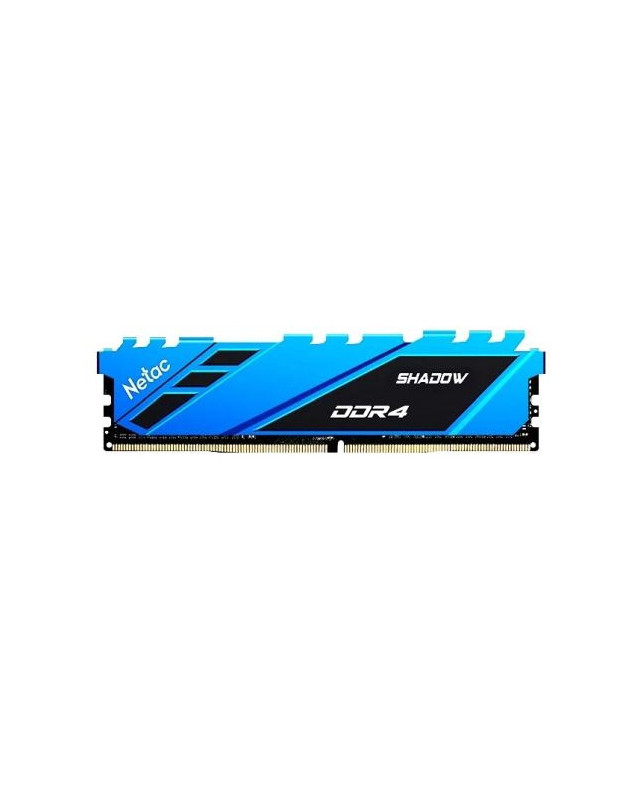 Netac Shadow Blue, 16GB, DDR4, 3200MHz (PC4-25600), CL16, XMP 2.0, DIMM Memory