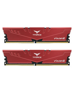 Team T-Force Vulcan Z 16GB Kit (2 x 8GB), DDR4, 3200MHz (PC4-25600), CL16, XMP 2.0, DIMM Memory, Red