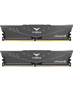 Team T-Force Vulcan Z 32GB Kit (2 x 16GB), DDR4, 3200MHz (PC4-25600), CL16, XMP 2.0, DIMM Memory, Grey