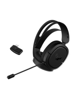 Asus TUF Gaming H1 Wireless Headset, 7.1, USB-C (USB-A Adapter), Lightweight, Deep Bass, Airtight Chamber Tech