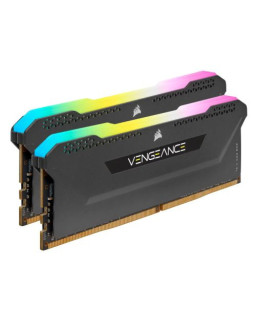 Corsair Vengeance RGB Pro SL 32GB Kit (2 x 16GB), DDR4, 3200MHz, CL16, XMP 2.0, Black, DIMM Memory, Ryzen Optimised