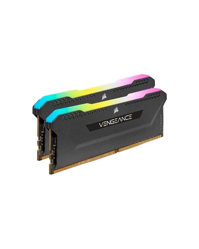 Corsair Vengeance RGB Pro SL 32GB Memory Kit (2 x 16GB), DDR4, 3200MHz (PC4-25600), CL16, XMP 2.0, Black