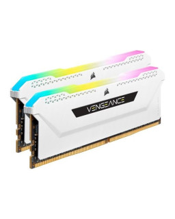 Corsair Vengeance RGB Pro SL 32GB Kit (2 x 16GB), DDR4, 3600MHz (PC4-28800), CL18, XMP 2.0, White