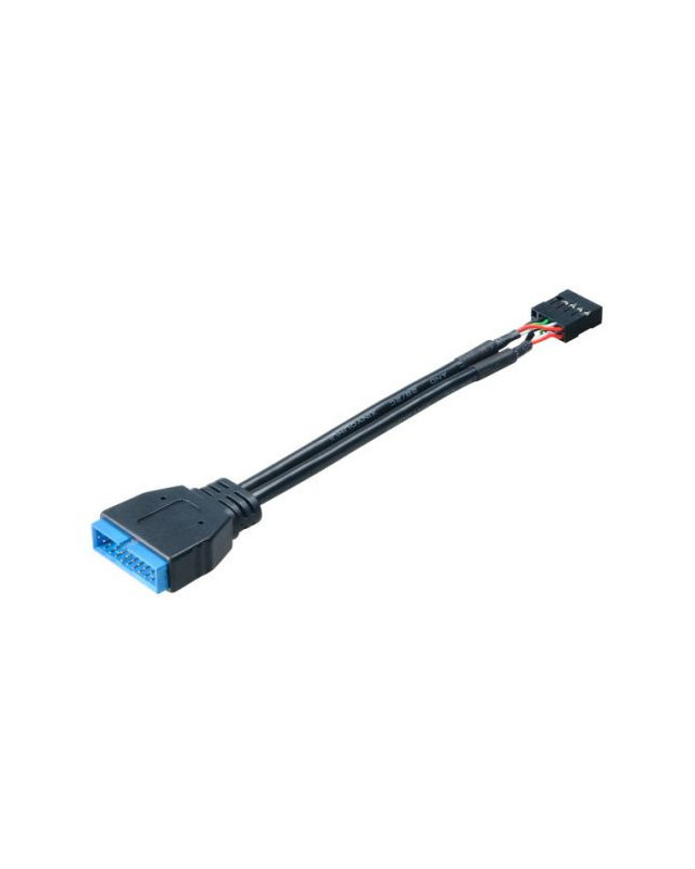 Akasa USB 3.0 to USB 2.0 Adapter Cable, USB 3.0 19-pin male to USB 2.0 internal 9-pin, 10cm