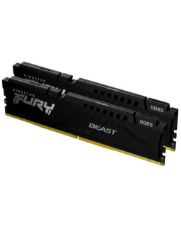 Kingston Fury Beast 32GB Kit (2 x 16GB), DDR5, 5200MHz (PC5-38400), CL40, 1.25V, ECC, XMP 3.0, PMIC, DIMM Memory