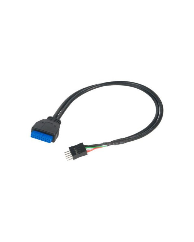 Akasa USB 3.0 to USB 2.0 Adapter Cable, USB 3.0 19-pin male to USB 2.0 internal 9-pin, 30cm