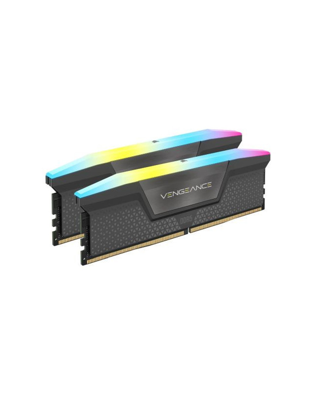 Corsair Vengeance RGB 32GB Kit (2 x 16GB), DDR5, 6000MHz (PC5-48000), CL36, 1.35V, PMIC, AMD EXPO & Intel XMP 3.0, Black, DIMM Memory
